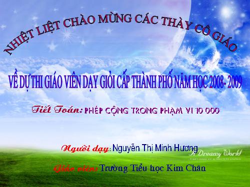 Phép cộng các số trong phạm vi 10 000