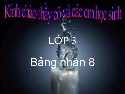 Bảng nhân 8