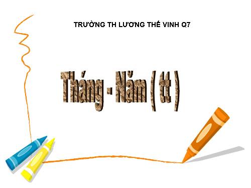 Tháng - Năm