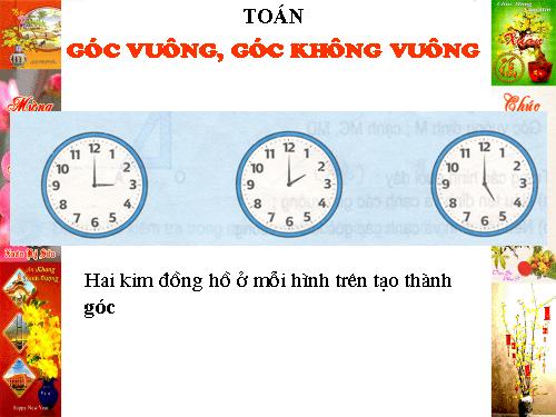 Góc vuông, góc không vuông