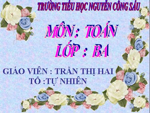 Phép trừ các số trong phạm vi 10 000