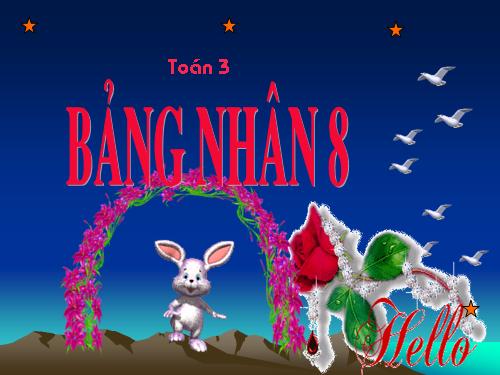 Bảng nhân 8