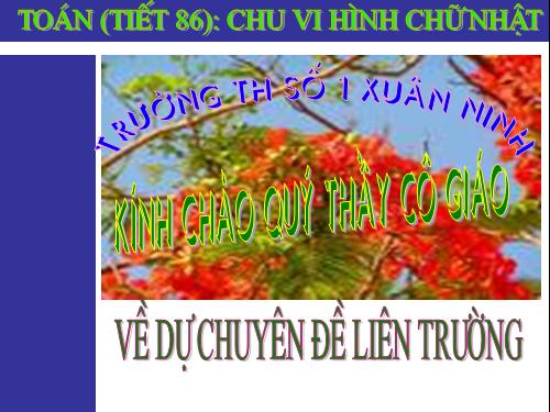 Chu vi hình chữ nhật