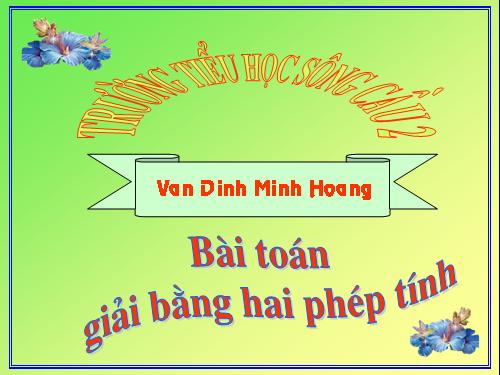 Bài toán giải bằng hai phép tính