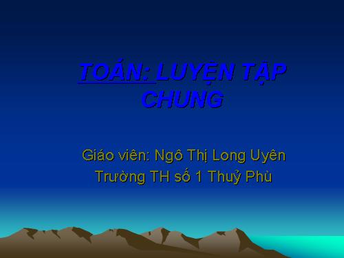 Các Bài giảng khác thuộc Chương trình Toán 3