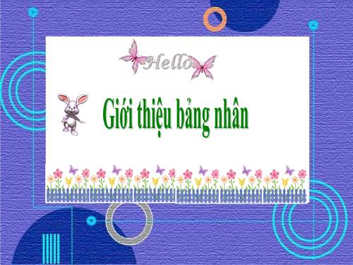 Giới thiệu bảng nhân