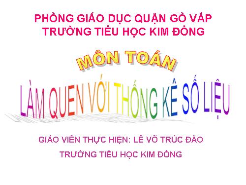 Làm quen với thống kê số liệu