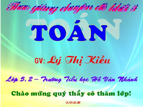 So sánh số bé bằng một phần mấy số lớn