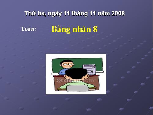 Bảng nhân 8