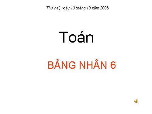 Bảng nhân 6
