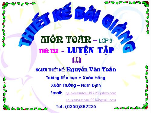 Các Bài giảng khác thuộc Chương trình Toán 3