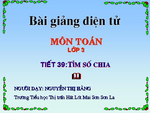 Tìm số chia