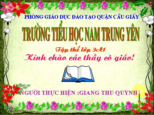 Các Bài giảng khác thuộc Chương trình Toán 3