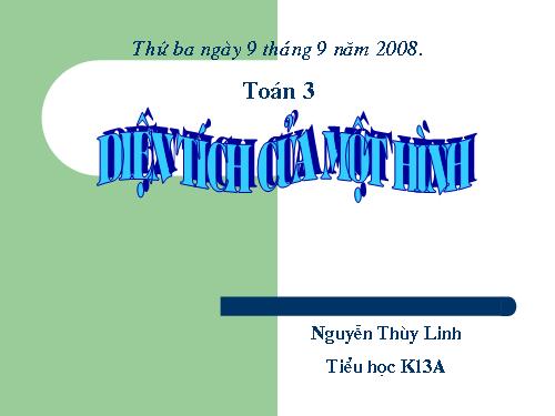 Diện tích của một hình
