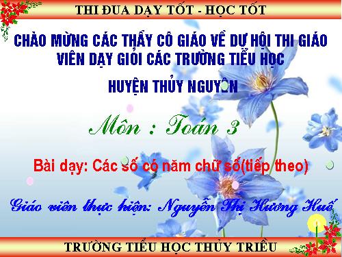 Các số có năm chữ số (tiếp theo)