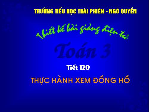 Thực hành xem đồng hồ