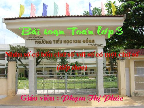 Nhân số có bốn chữ số với số có một chữ số
