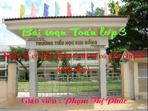 Nhân số có bốn chữ số với số có một chữ số
