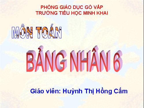 Bảng nhân 6