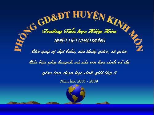 Rung chuông vàng lớp 3