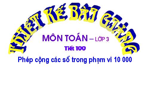 Phép cộng các số trong phạm vi 10 000