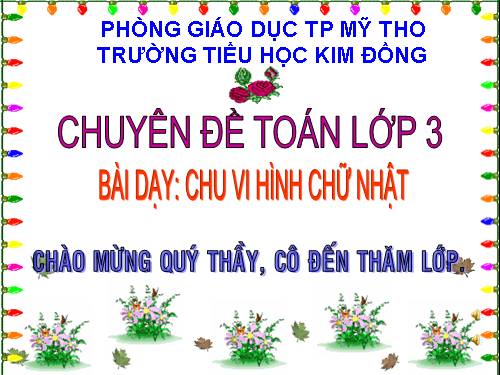 Chu vi hình chữ nhật