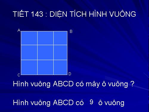 Diện tích hình vuông