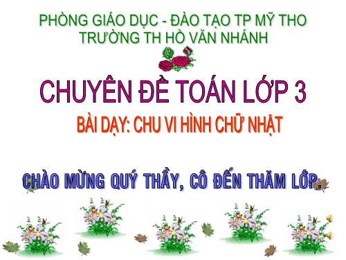 Chu vi hình chữ nhật