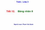 Bảng nhân 8