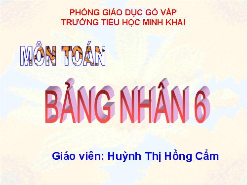 Bảng nhân 6