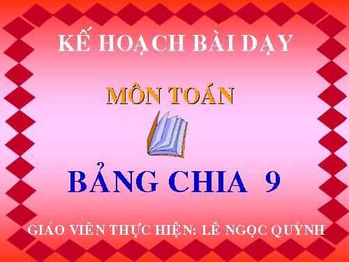 Bảng chia 9