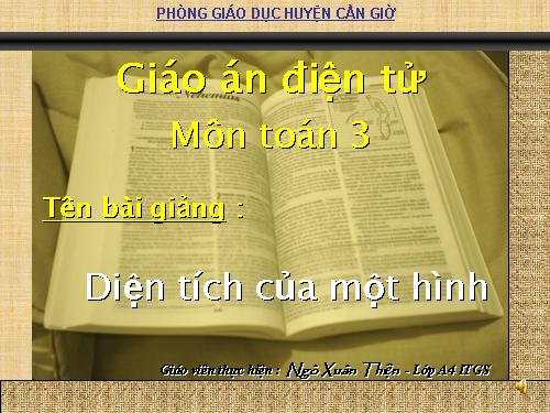 Diện tích của một hình