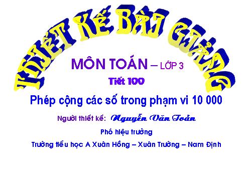 Phép cộng các số trong phạm vi 10 000