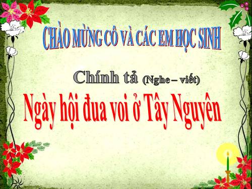 Tuần 23. Nghe-viết: Ngày hội đua voi ở Tây Nguyên