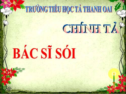 Tuần 23. Tập chép: Bác sĩ Sói