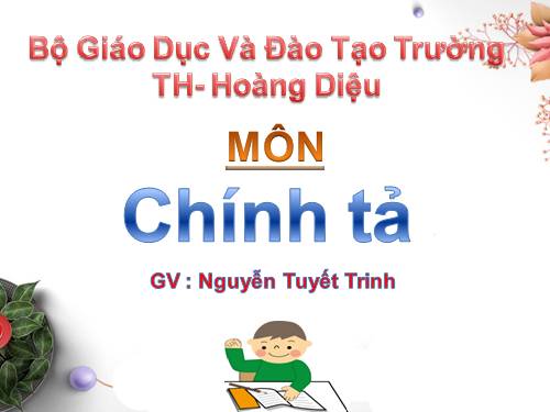 Tuần 10. Nghe-viết: Ông và cháu