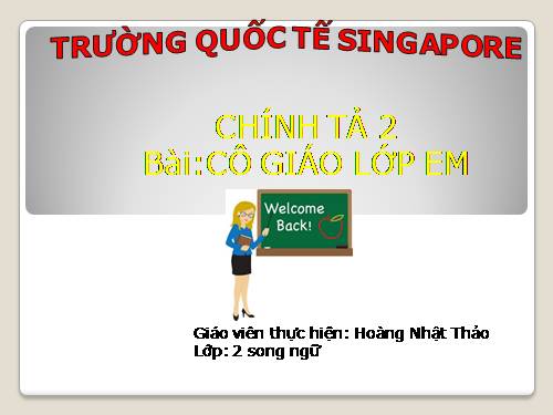 Tuần 7. Nghe viết: Cô giáo lớp em