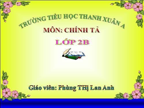 Tuần 7. Nghe viết: Cô giáo lớp em