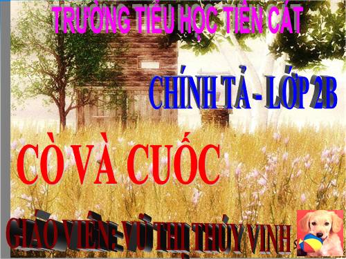 Tuần 22. Nghe-viết: Cò và Cuốc