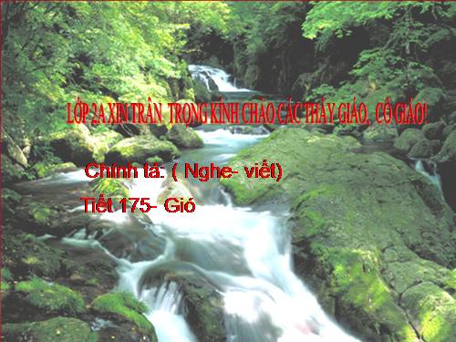 chính tả tiết 175 tuần 20- Gió
