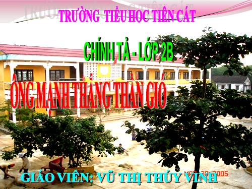 Tuần 20. Nghe-viết: Gió