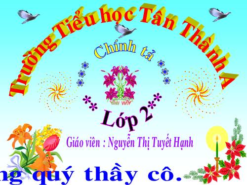 Tuần 17. Tập chép: Gà tỉ tê với gà