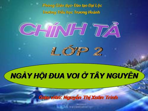 Tuần 23. Nghe-viết: Ngày hội đua voi ở Tây Nguyên