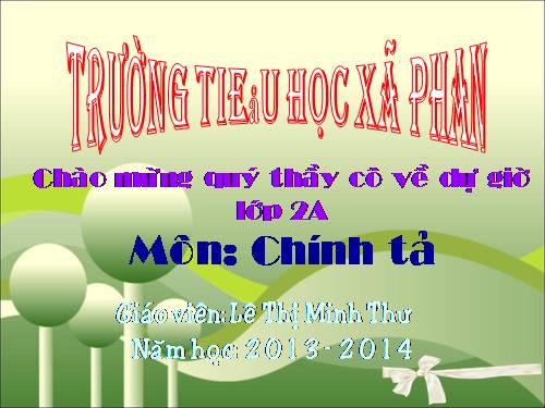 Tuần 13. Nghe-viết: Quà của bố