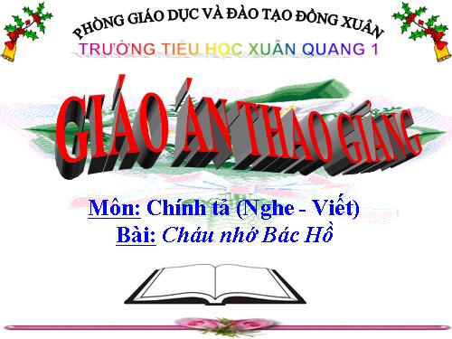 Tuần 30. Nghe-viết: Cháu nhớ Bác Hồ