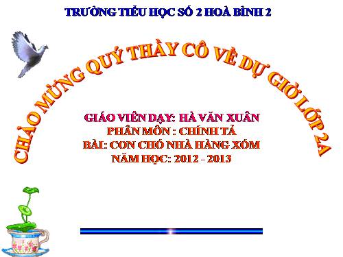 Tuần 16. Tập chép: Con chó nhà hàng xóm