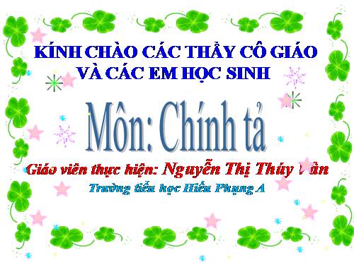Tuần 31. Nghe-viết: Cây và hoa bên lăng Bác