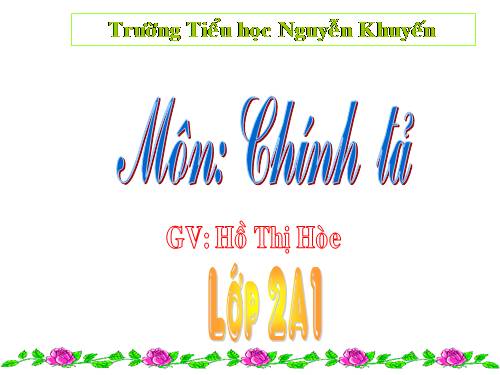 Tuần 13. Tập chép: Bông hoa Niềm Vui