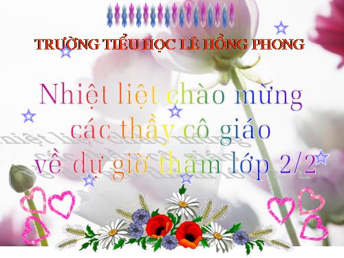 Tuần 29. Nghe-viết: Hoa phượng