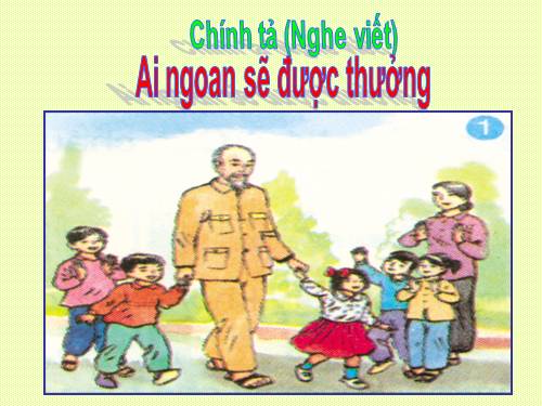 Tuần 30. Nghe-viết: Ai ngoan sẽ được thưởng